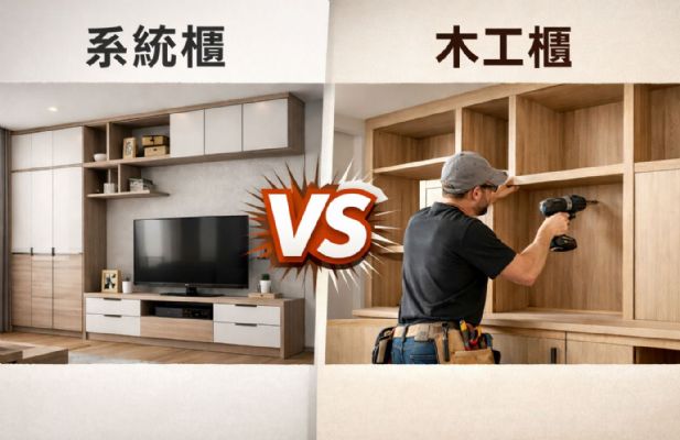 裝潢櫃體選擇指南：系統櫃與木工櫃優缺點比較